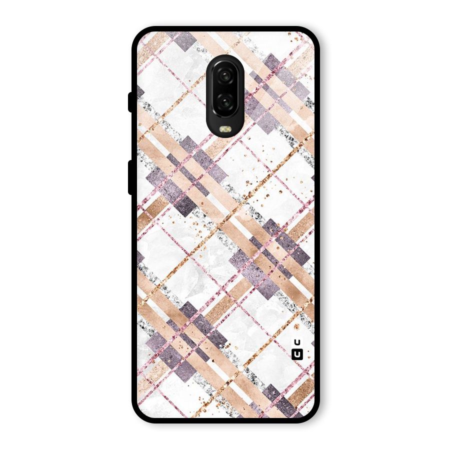 Check Trouble Glass Back Case for OnePlus 6T