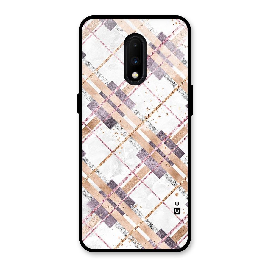 Check Trouble Glass Back Case for OnePlus 7