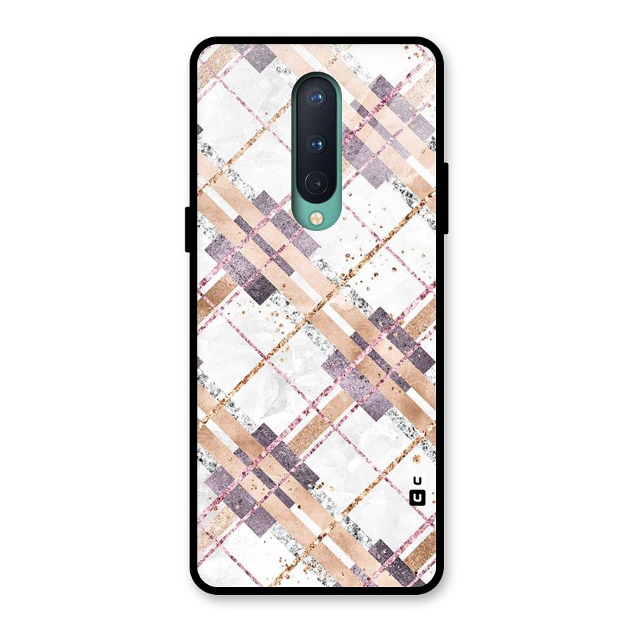 Check Trouble Glass Back Case for OnePlus 8