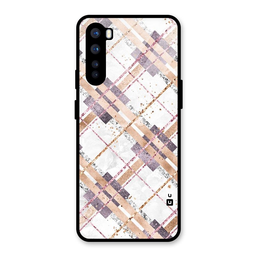 Check Trouble Glass Back Case for OnePlus Nord