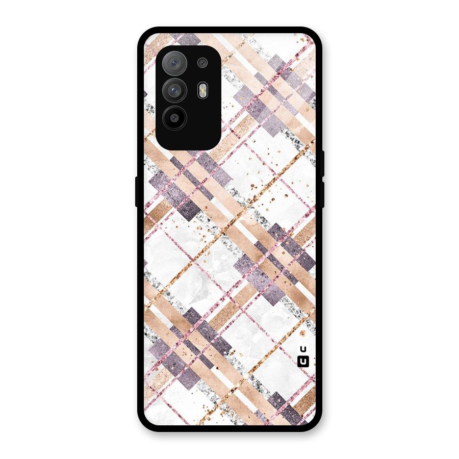Check Trouble Glass Back Case for Oppo F19 Pro Plus 5G