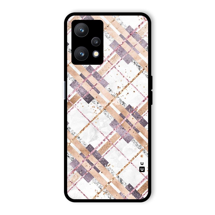 Check Trouble Glass Back Case for Realme 9 Pro 5G