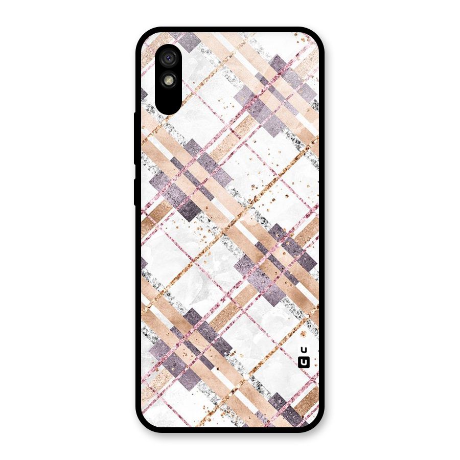 Check Trouble Glass Back Case for Redmi 9A