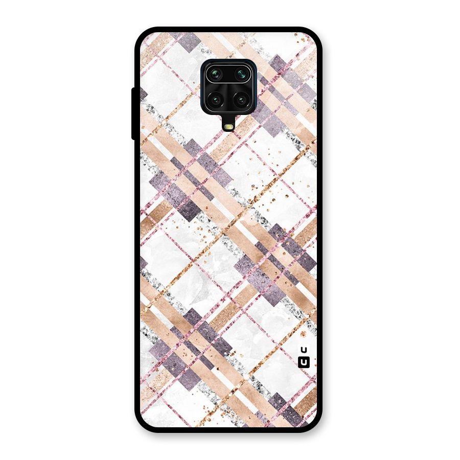 Check Trouble Glass Back Case for Redmi Note 10 Lite