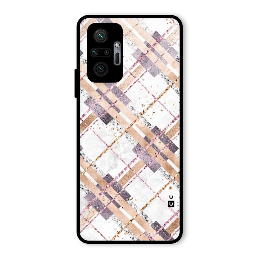 Check Trouble Glass Back Case for Redmi Note 10 Pro Max