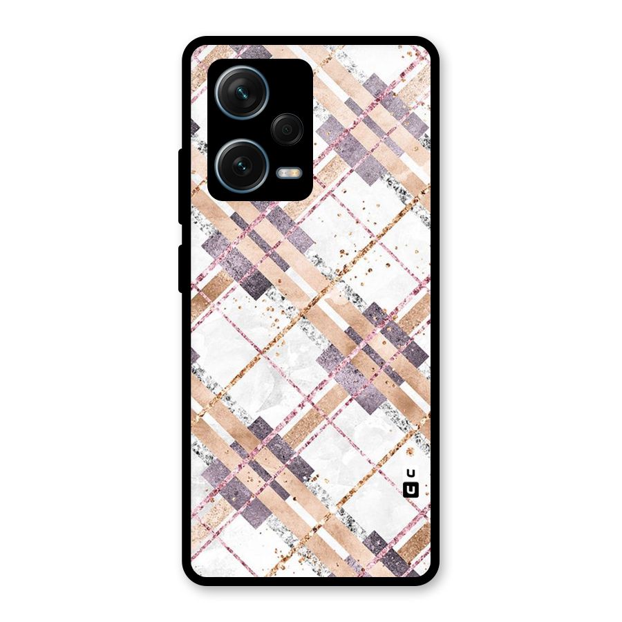Check Trouble Glass Back Case for Redmi Note 12 Pro Plus 5G