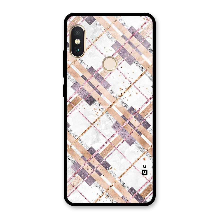 Check Trouble Glass Back Case for Redmi Note 5 Pro