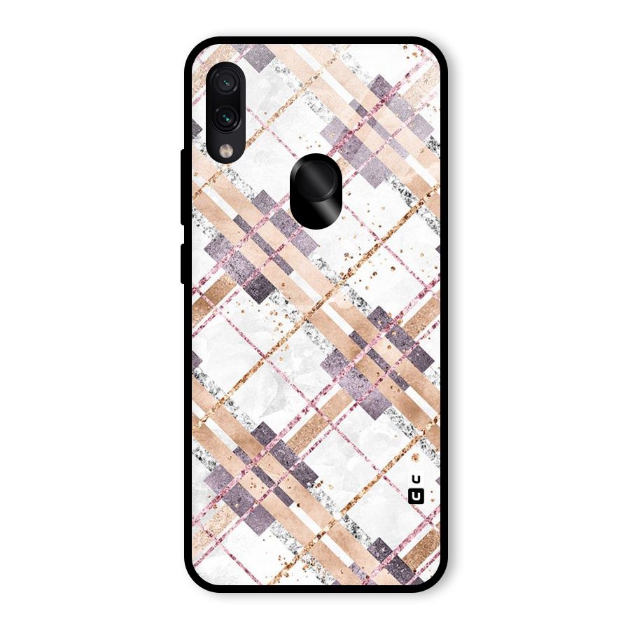 Check Trouble Glass Back Case for Redmi Note 7 Pro