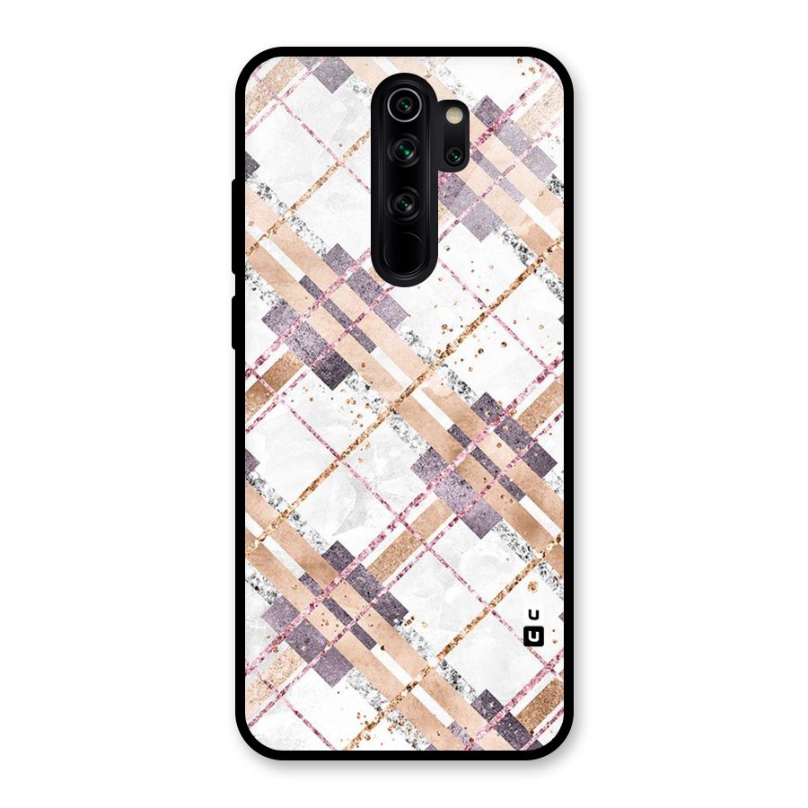Check Trouble Glass Back Case for Redmi Note 8 Pro