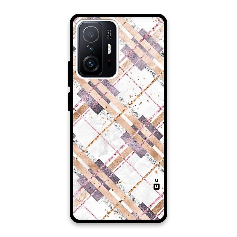 Check Trouble Glass Back Case for Xiaomi 11T Pro