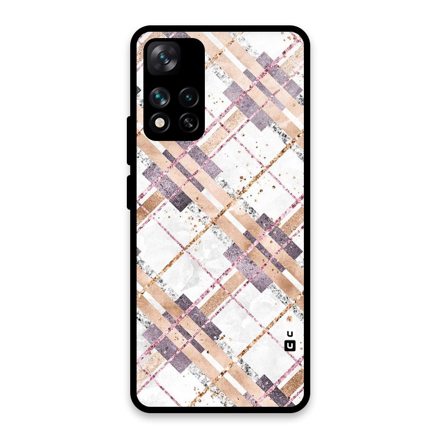 Check Trouble Glass Back Case for Xiaomi 11i HyperCharge 5G