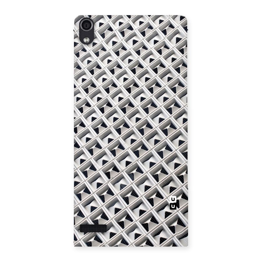 Check White Design Back Case for Ascend P6
