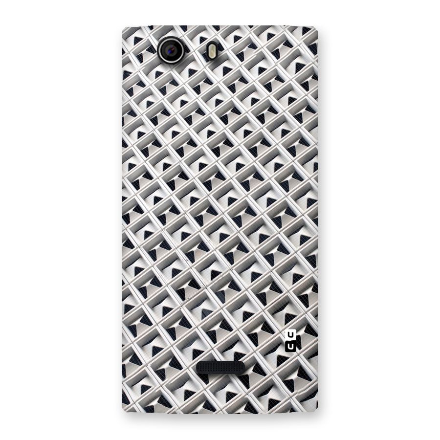 Check White Design Back Case for Canvas Nitro 2 E311