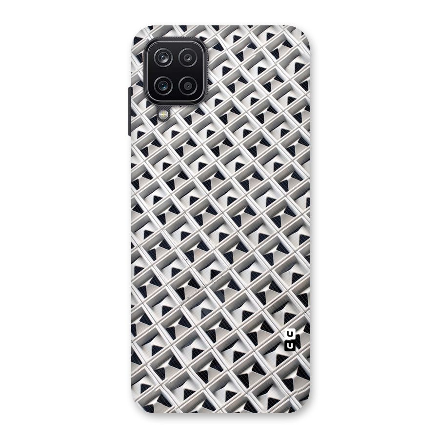 Check White Design Back Case for Galaxy A12