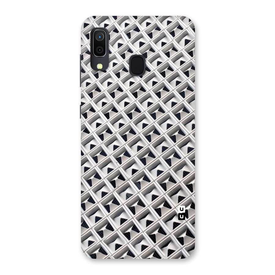 Check White Design Back Case for Galaxy A30