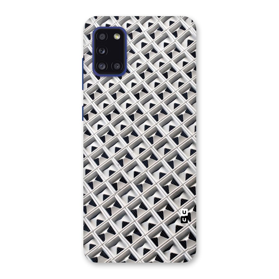 Check White Design Back Case for Galaxy A31