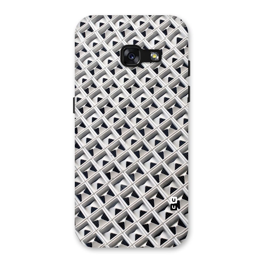 Check White Design Back Case for Galaxy A3 (2017)