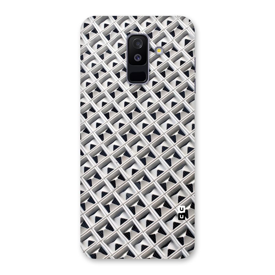 Check White Design Back Case for Galaxy A6 Plus