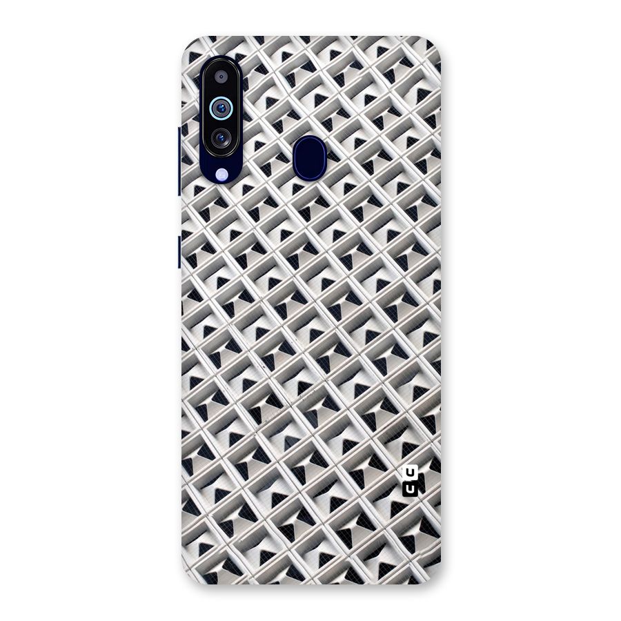 Check White Design Back Case for Galaxy A60
