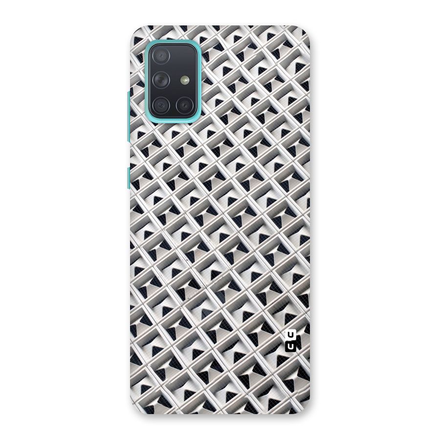 Check White Design Back Case for Galaxy A71