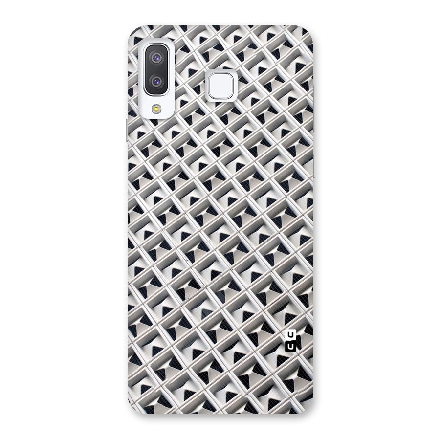 Check White Design Back Case for Galaxy A8 Star