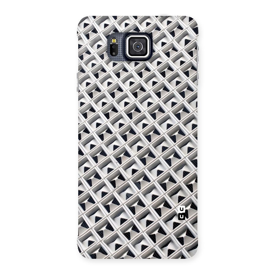 Check White Design Back Case for Galaxy Alpha