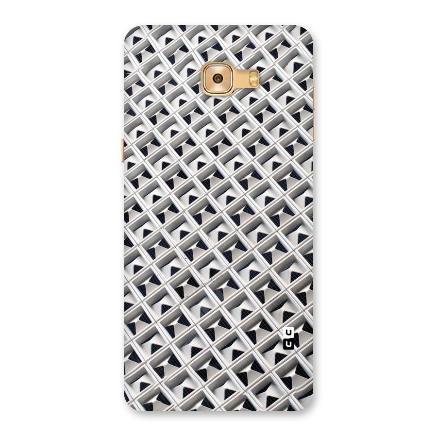 Check White Design Back Case for Galaxy C9 Pro