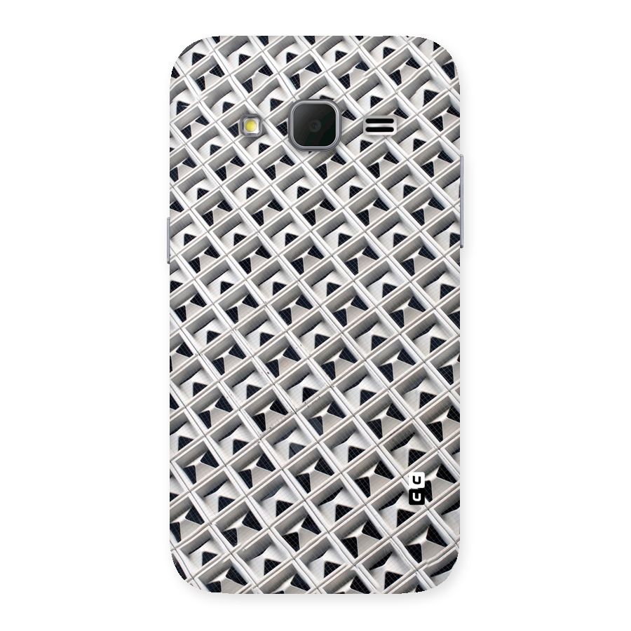 Check White Design Back Case for Galaxy Core Prime