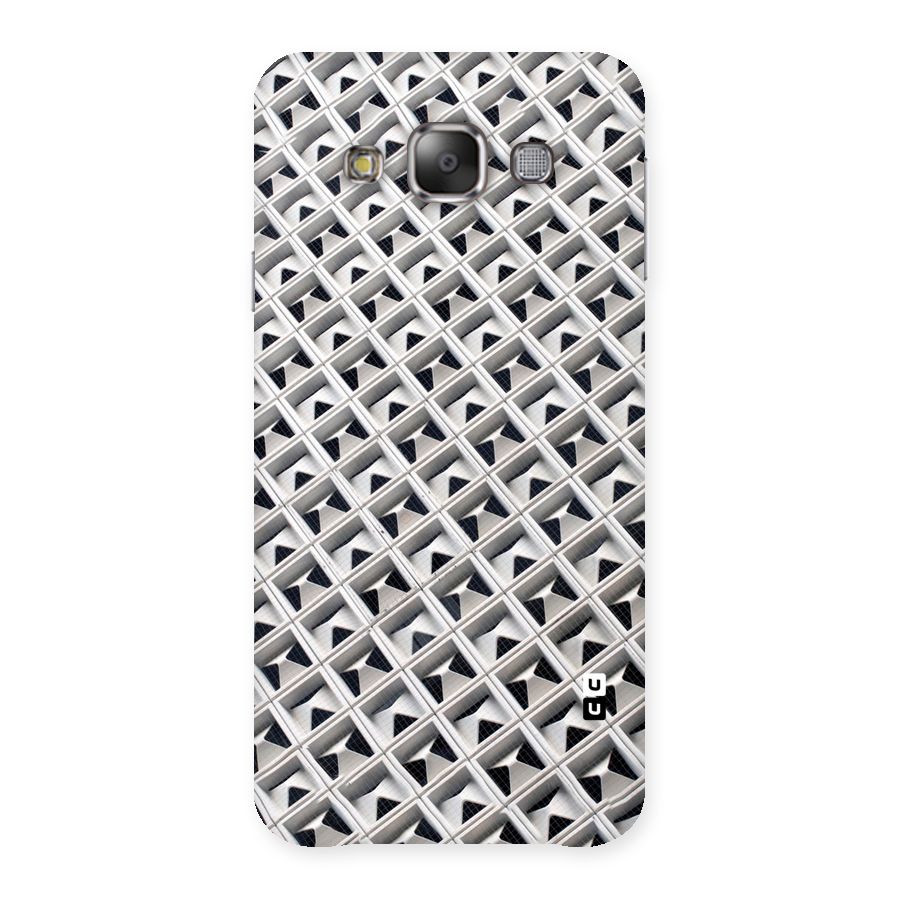 Check White Design Back Case for Galaxy E7