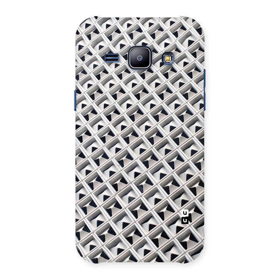 Check White Design Back Case for Galaxy J1
