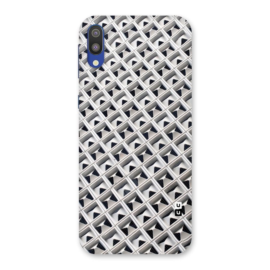Check White Design Back Case for Galaxy M10