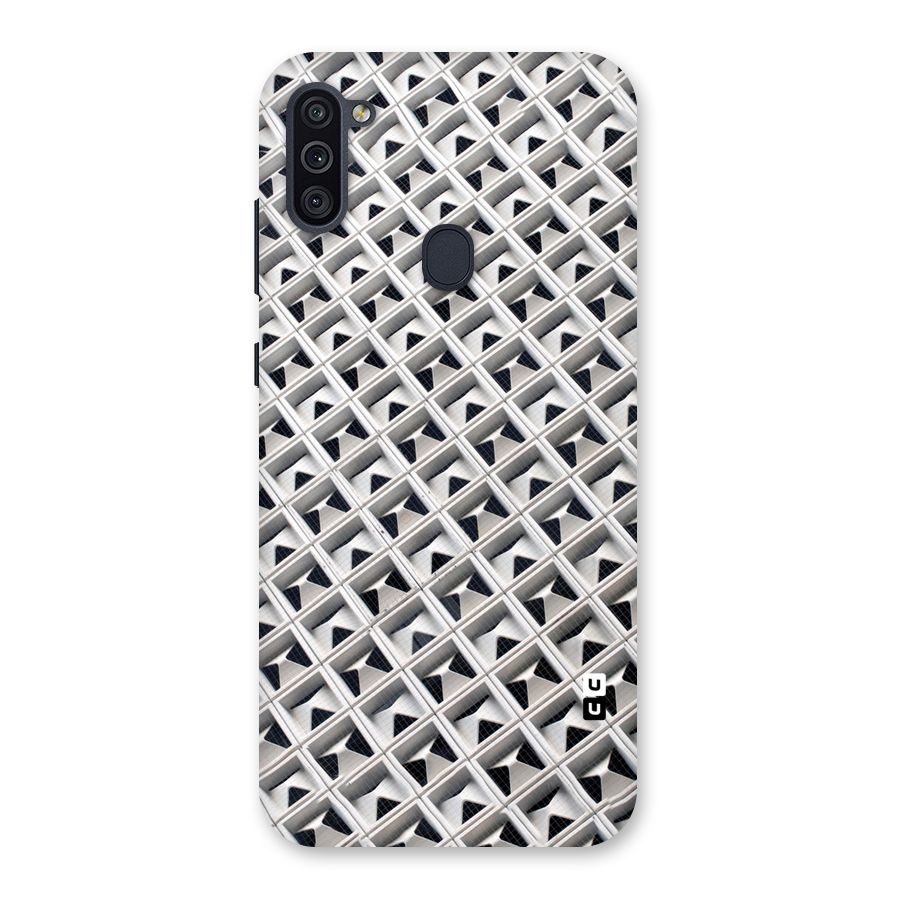 Check White Design Back Case for Galaxy M11