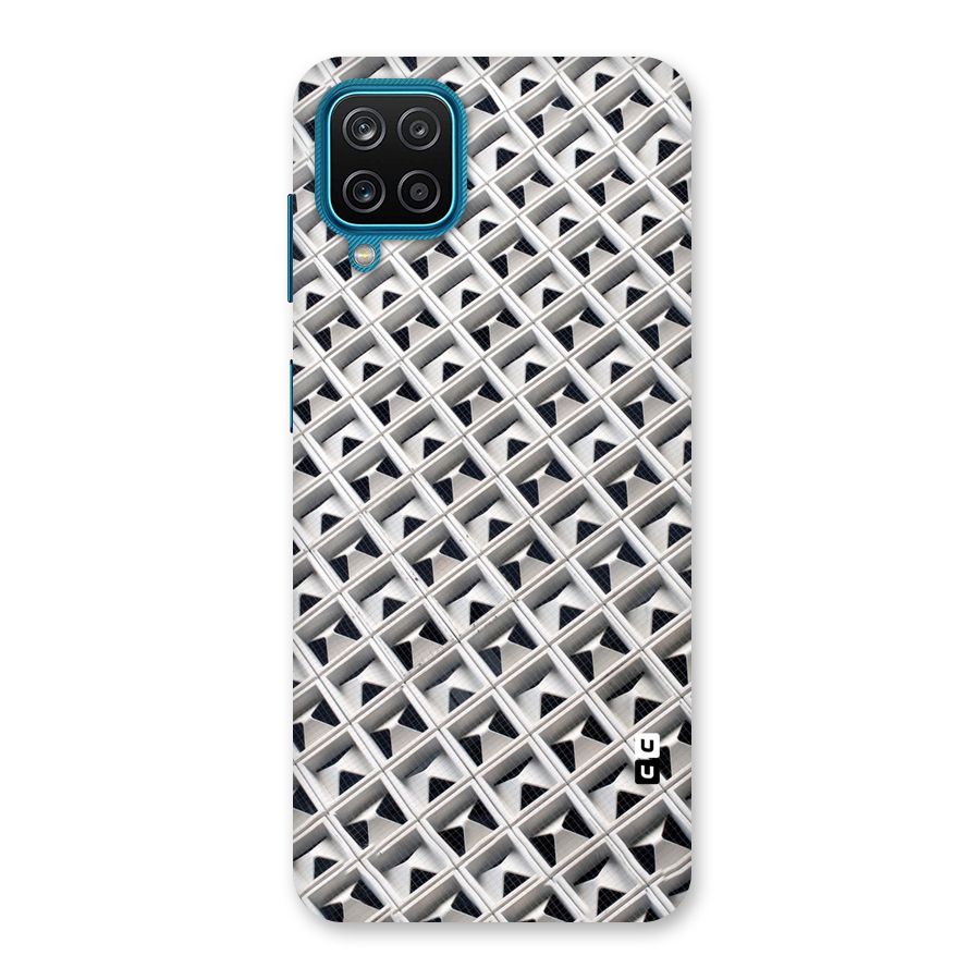 Check White Design Back Case for Galaxy M12