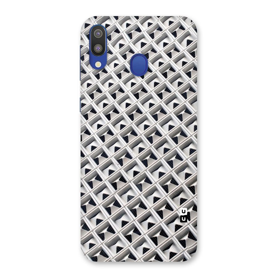 Check White Design Back Case for Galaxy M20