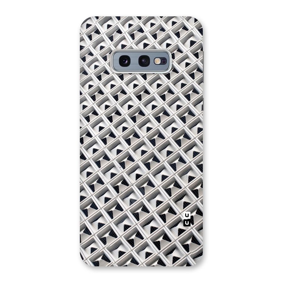 Check White Design Back Case for Galaxy S10e