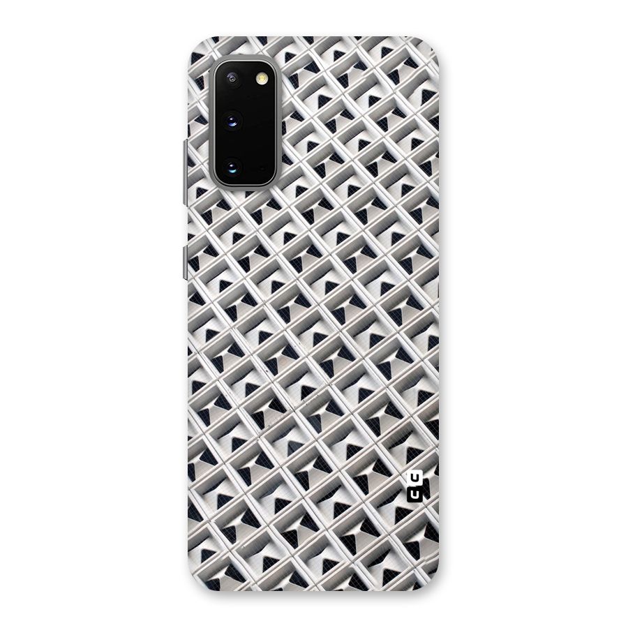 Check White Design Back Case for Galaxy S20