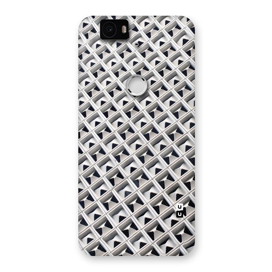 Check White Design Back Case for Google Nexus-6P