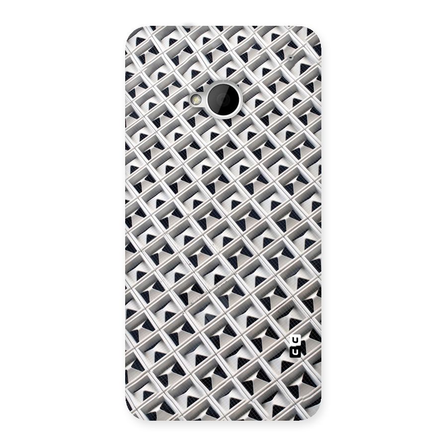 Check White Design Back Case for HTC One M7