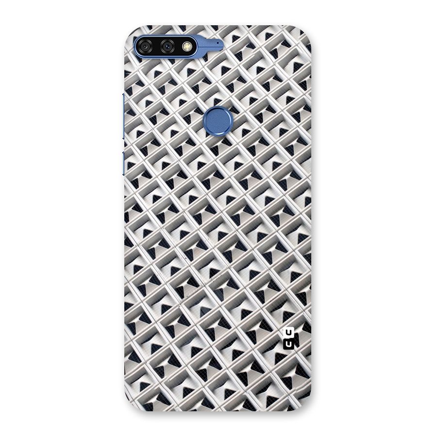 Check White Design Back Case for Honor 7C