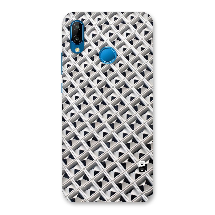 Check White Design Back Case for Huawei P20 Lite