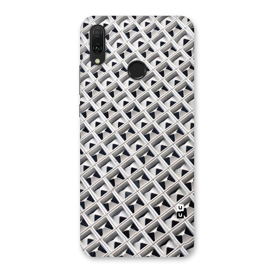 Check White Design Back Case for Huawei Y9 (2019)