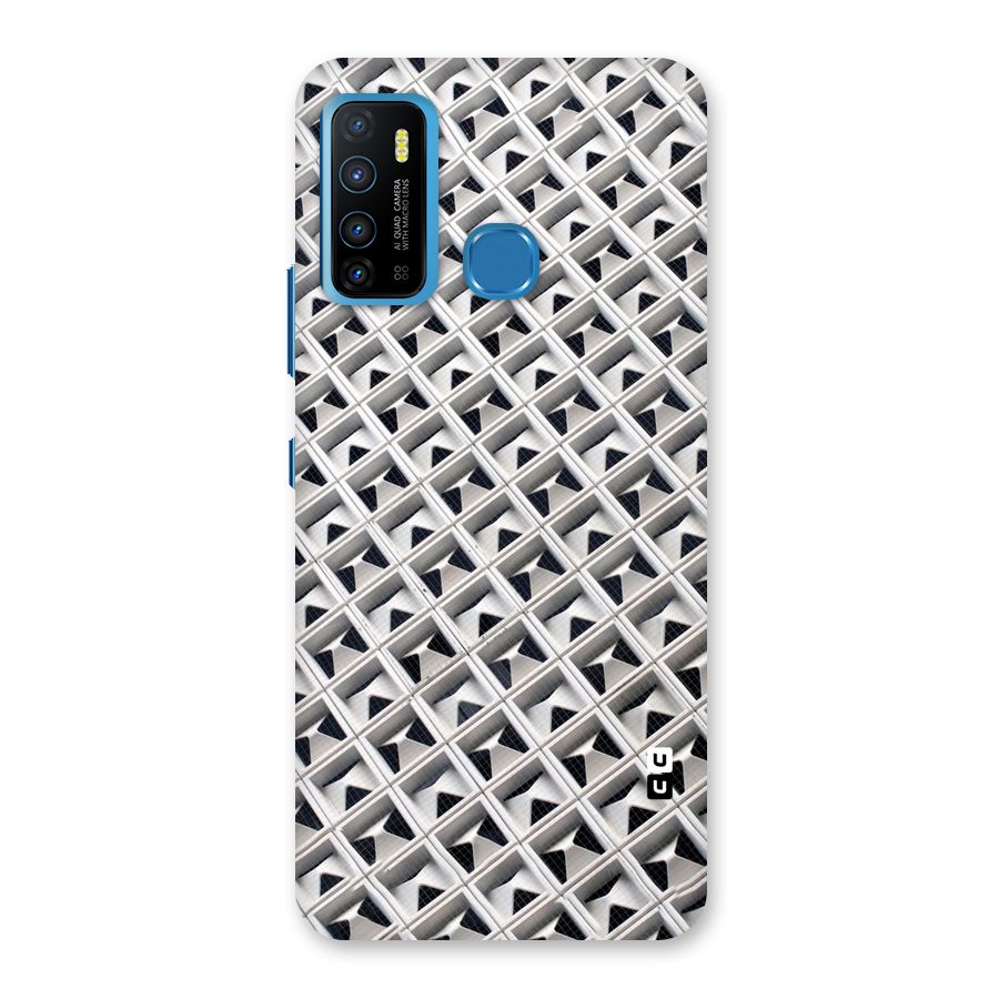 Check White Design Back Case for Infinix Hot 9