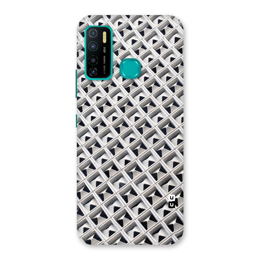 Check White Design Back Case for Infinix Hot 9 Pro