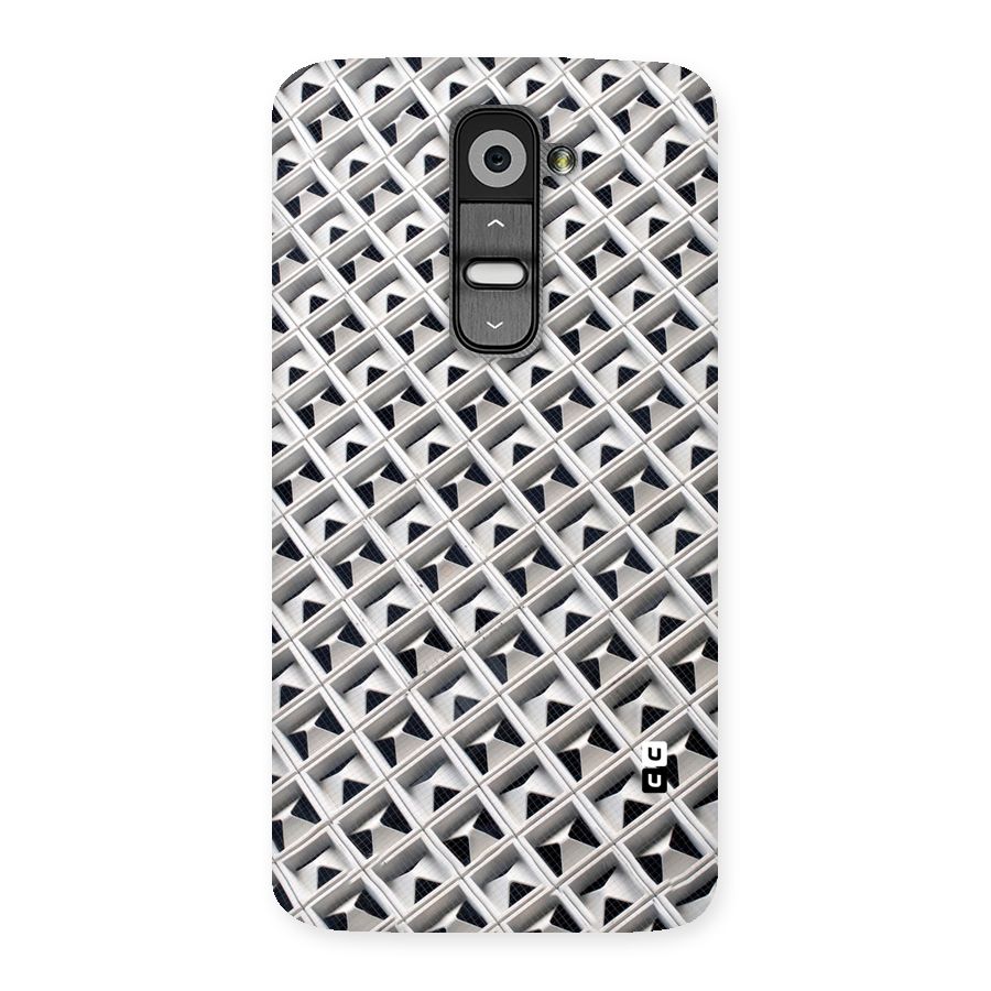 Check White Design Back Case for LG G2
