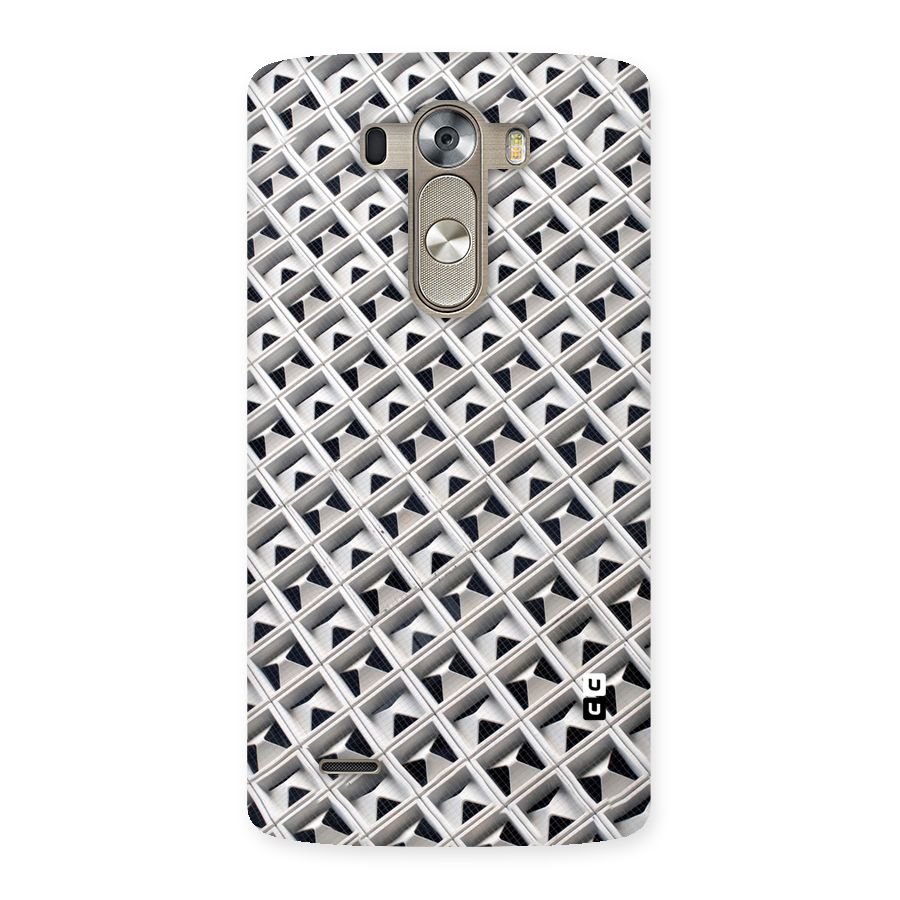Check White Design Back Case for LG G3