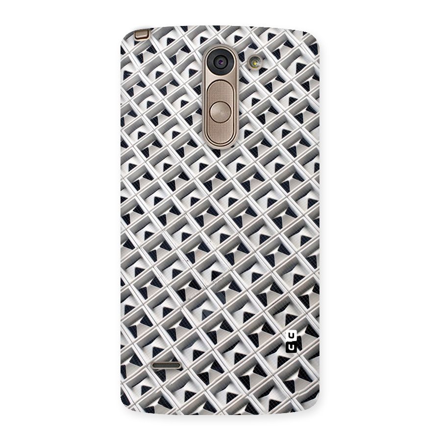 Check White Design Back Case for LG G3 Stylus