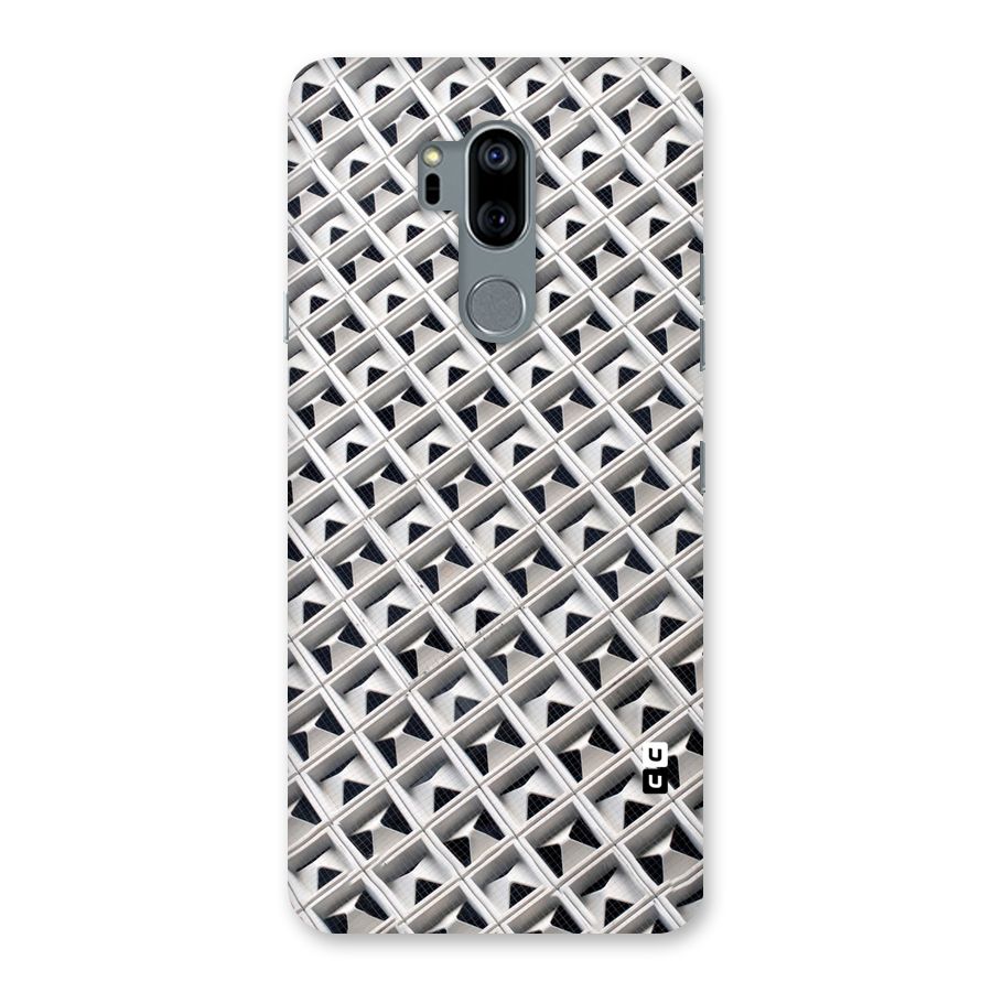 Check White Design Back Case for LG G7