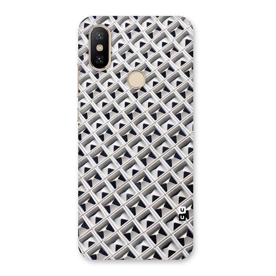 Check White Design Back Case for Mi A2