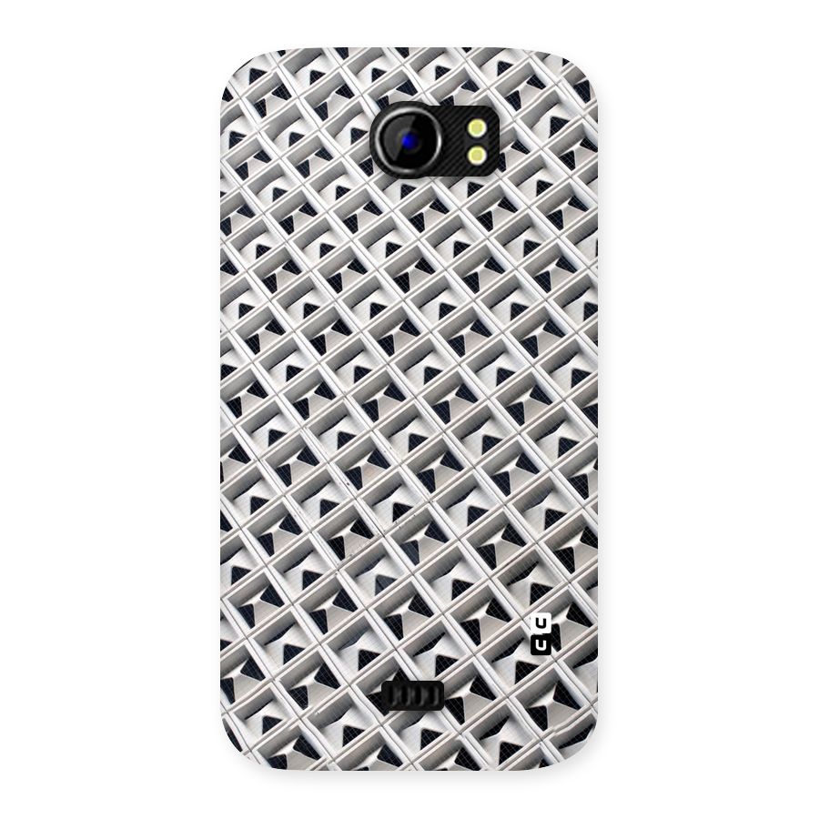Check White Design Back Case for Micromax Canvas 2 A110