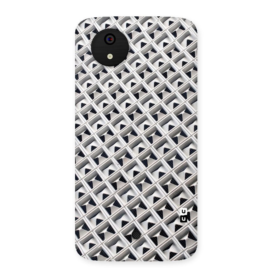 Check White Design Back Case for Micromax Canvas A1